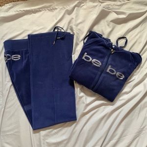 BEBE woman’s velour sweatsuit